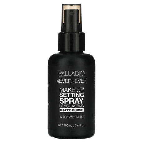 Palladio, 4Ever + Ever, Makeup Setting Spray, Long-Lasting Matte Finish, 3.4 fl oz (100 ml) - Supply Center USA