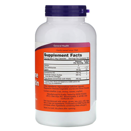 Now Foods, Glucosamine & Chondroitin, 240 Veg Capsules - Supply Center USA