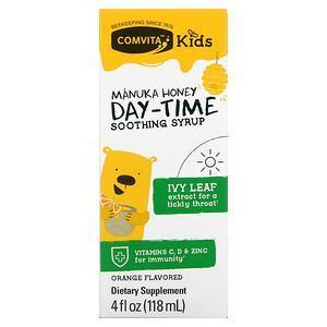 Comvita, Kids, Manuka Honey Day-Time Soothing Syrup, Orange, 4 fl oz (118 ml) - Supply Center USA