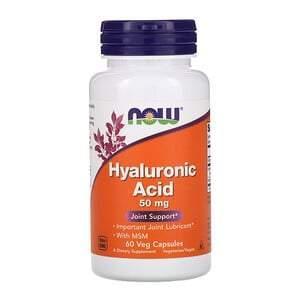 Now Foods, Hyaluronic Acid, 50 mg, 60 Veg Capsules - Supply Center USA