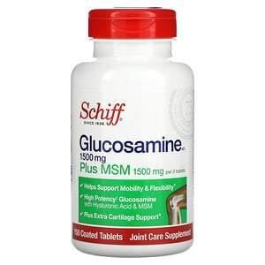 Schiff, Glucosamine Plus MSM, 500 mg, 150 Coated Tablets - Supply Center USA