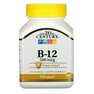 21st Century, B-12, 500 mcg, 110 Tablets - HealthCentralUSA