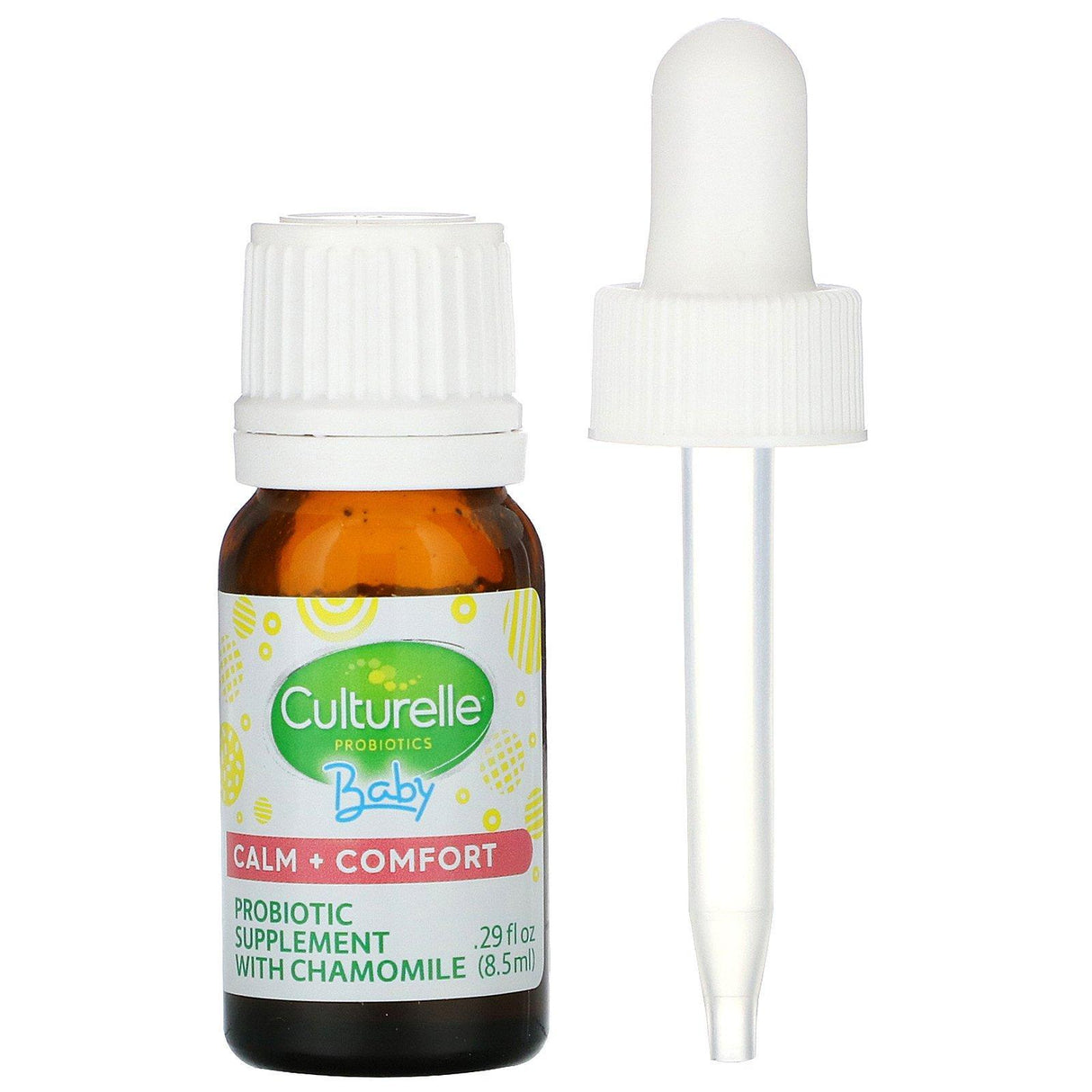 Culturelle, Probiotics, Baby, Calm + Comfort, Probiotic + Chamomile Drops, 0-12 Months, .29 fl oz (8.5 ml) - Supply Center USA