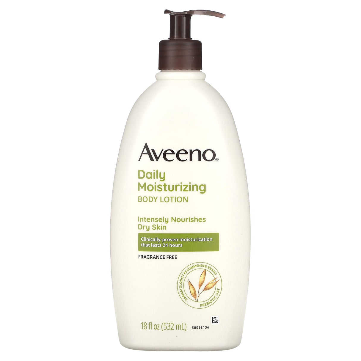 Aveeno, Daily Moisturizing Lotion, Fragrance Free, 18 fl oz (532 ml)