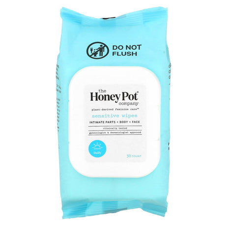 The Honey Pot Company, Sensitive Wipes, 30 Count - Supply Center USA