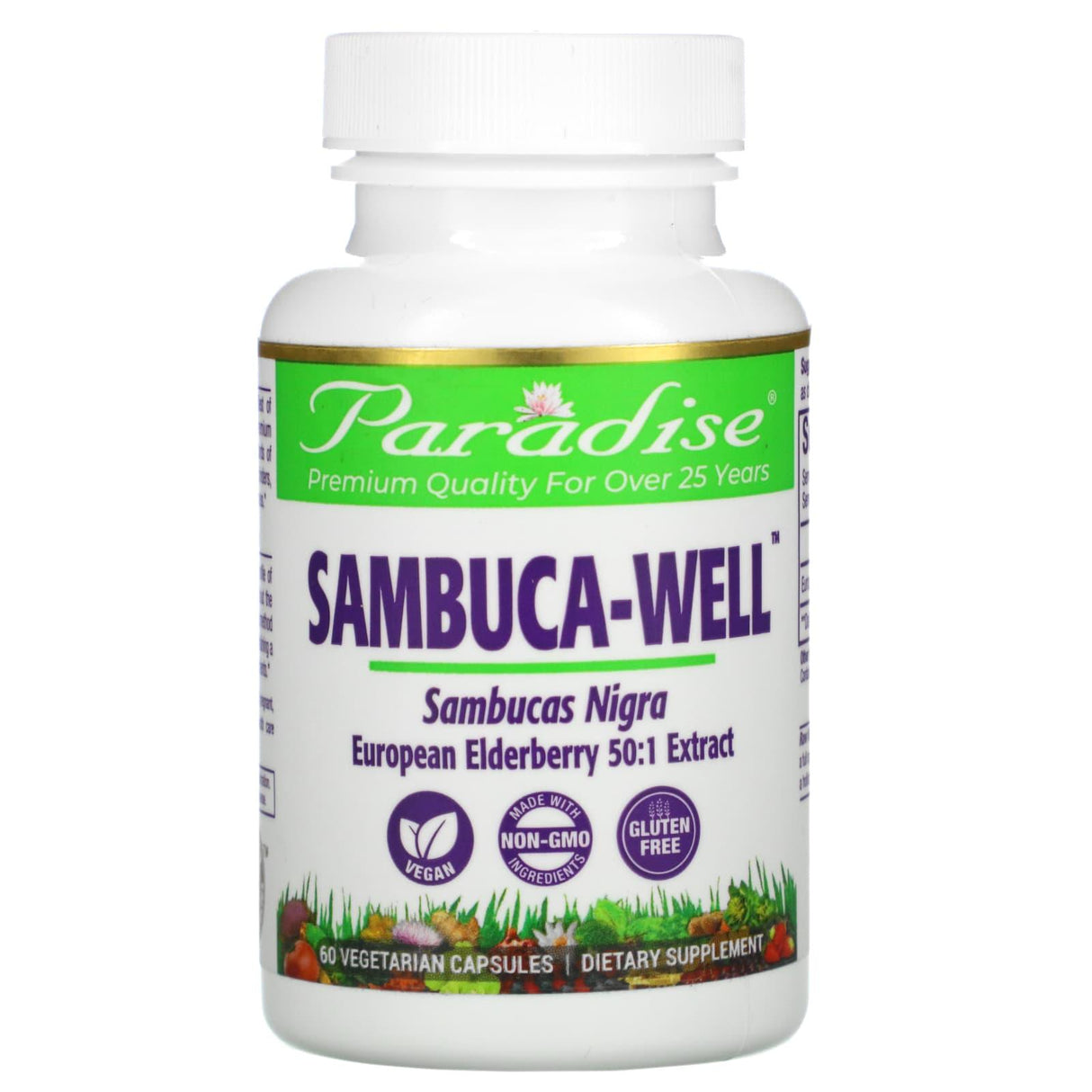 Paradise Herbs, Sambuca-Well, 60 Vegetarian Capsules - Supply Center USA