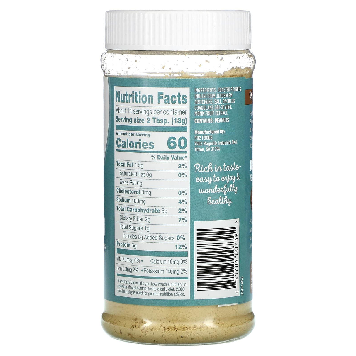 PB2 Foods, The Original PB2, Pre + Probiotic Peanut Powder, 6.5 oz (184 g) - Supply Center USA