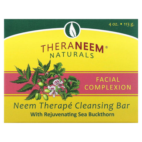 Organix South, TheraNeem Naturals, Neem Therapé, Cleansing Bar, Facial Complexion, 4 oz (113 g) - Supply Center USA