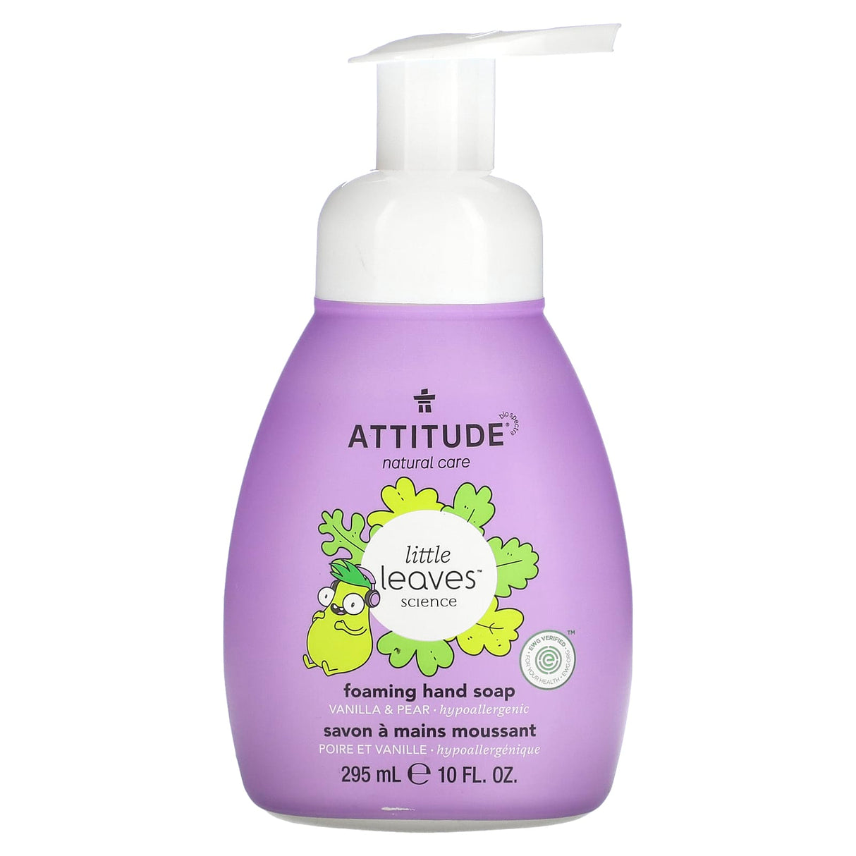 ATTITUDE, Little Leaves Science, Foaming Hand Soap, Watermelon & Coco, 10 fl oz (295 ml)