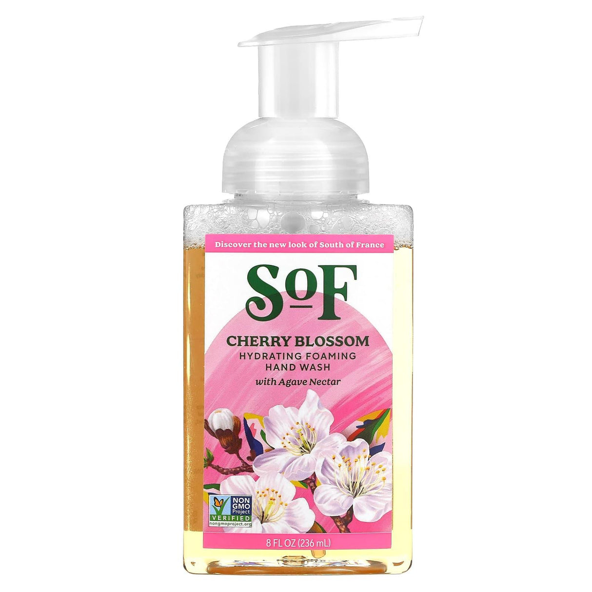 SoF, Hydrating Foaming Hand Wash with Agave Nectar, Lemon Verbena, 8 fl oz (236 ml) - Supply Center USA