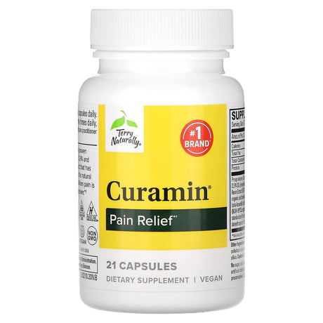 Terry Naturally, Curamin, Pain Relief, 21 Capsules - Supply Center USA