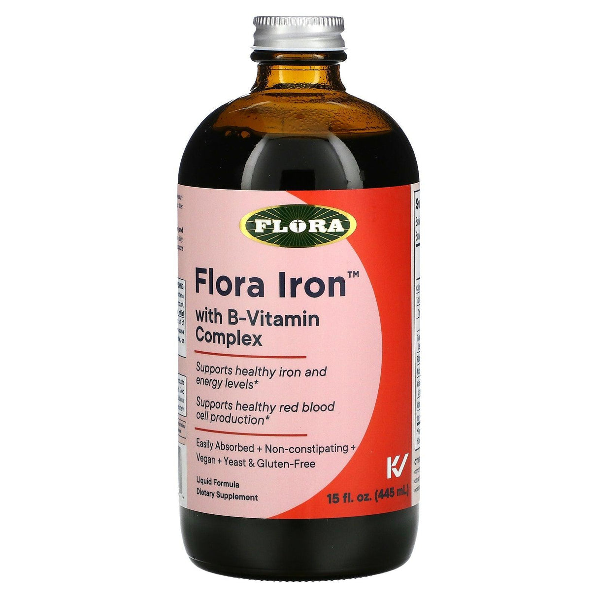 Flora, Iron with B-Vitamin Complex, 15 fl oz (445 ml) - Supply Center USA