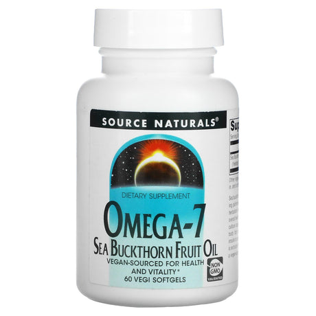 Source Naturals, Omega-7, Seabuckthorn Fruit Oil, 60 Vegi Softgels - Supply Center USA