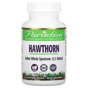 Paradise Herbs, Hawthorn, 60 Vegetarian Capsules - Supply Center USA