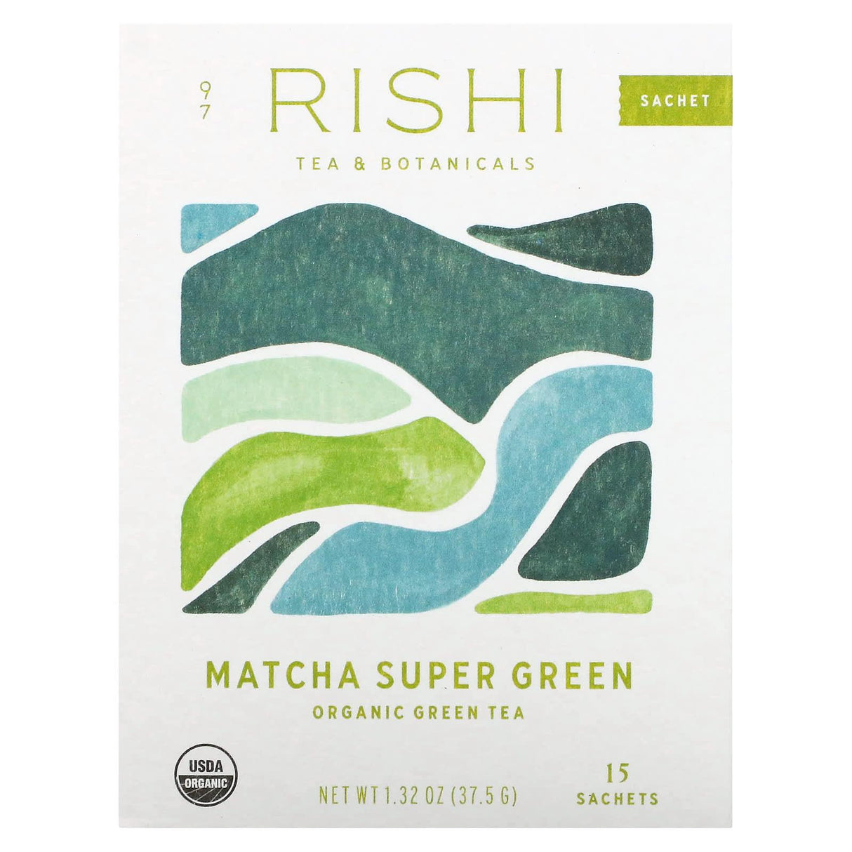 Rishi Tea, Organic Scented Green Tea, Jasmine, 15 Sachets, 1.37 oz (39 g) - Supply Center USA