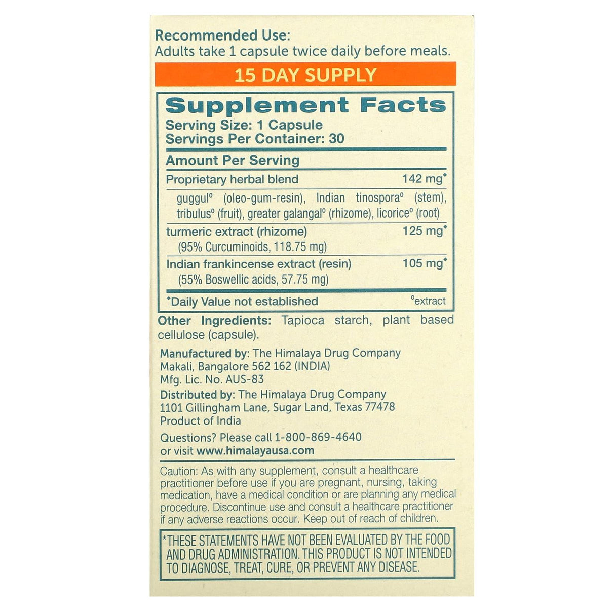 Himalaya, Curcumin Complete, 30 Vegetarian Capsules - Supply Center USA