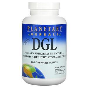 Planetary Herbals, DGL, Deglycyrrhizinated Licorice, 200 Chewable Tablets - Supply Center USA