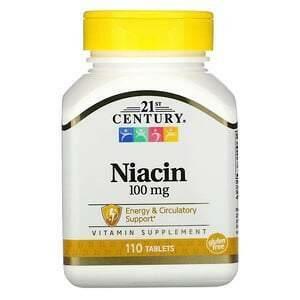 21st Century, Niacin, 100 mg, 110 Tablets - Supply Center USA