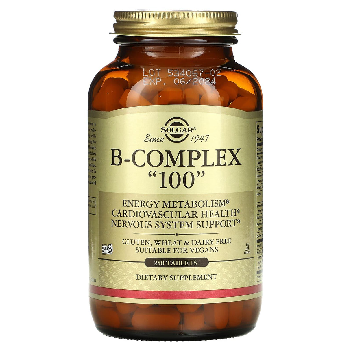 Solgar, B-Complex "100", 100 Tablets