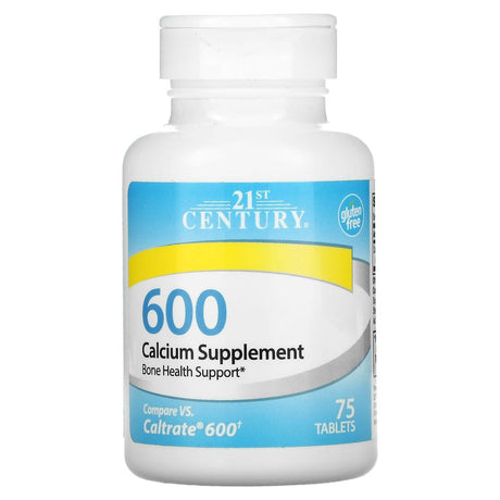 21st Century, Calcium Supplement 600, 75 Tablets - Supply Center USA