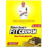 FITCRUNCH, Whey Protein Baked Bar, Peanut Butter, 12 Bars, (3.10 oz) 88 g Each - Supply Center USA