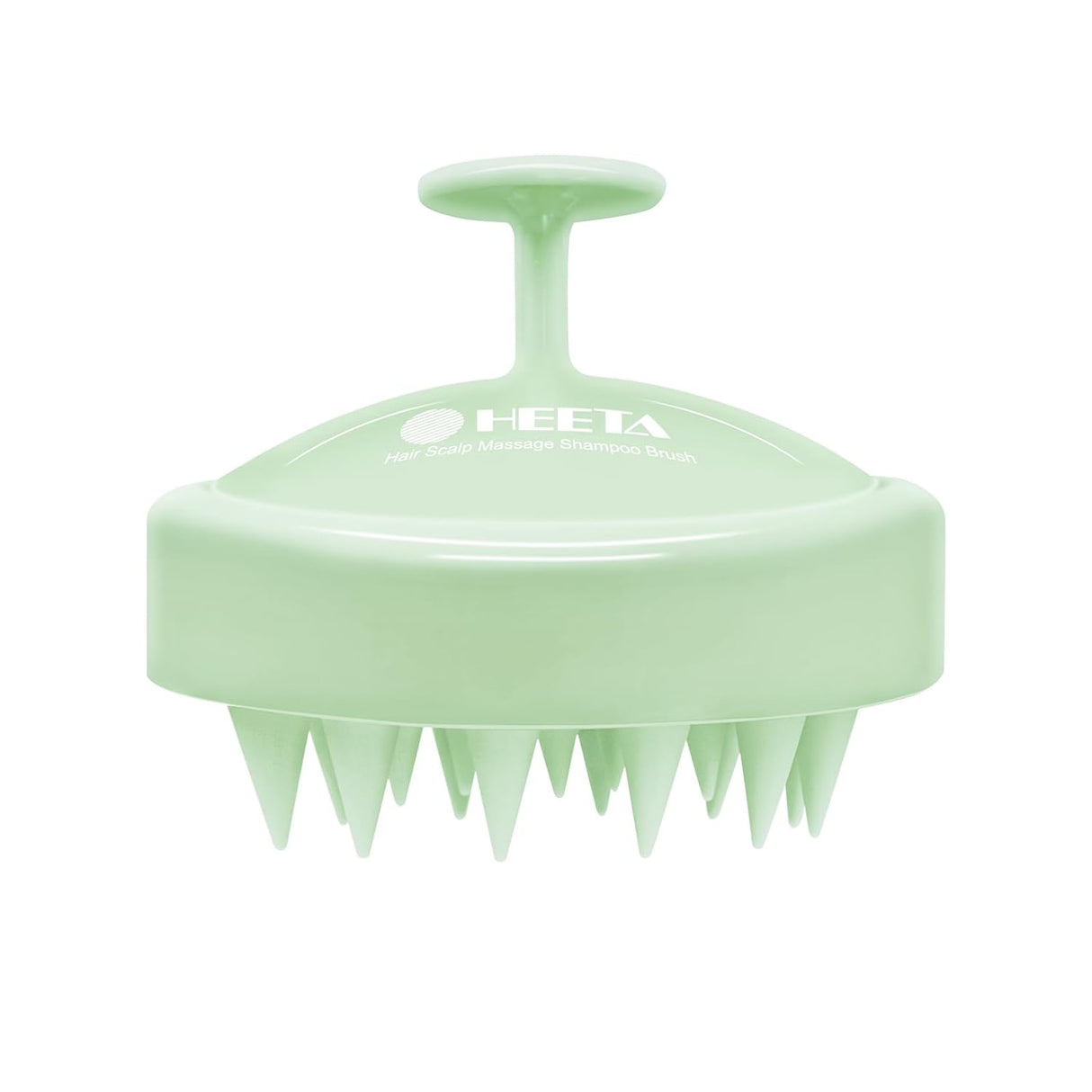 HEETA Shampoo Scalp Brush Massager Hair Growth, Scalp Scrubber with Soft Silicone Bristles for Hair Growth & Dandruff Removal, Hair Brush for Scalp Exfoliator, Black