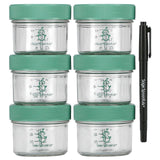 Sage Spoonfuls, Glass Baby Food Storage Jars, 6 Pack - Supply Center USA