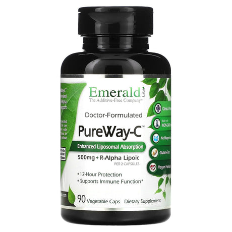 Emerald Laboratories, PureWay-C + R-Alpha Lipoic, 250 mg, 90 Vegetable Caps - Supply Center USA