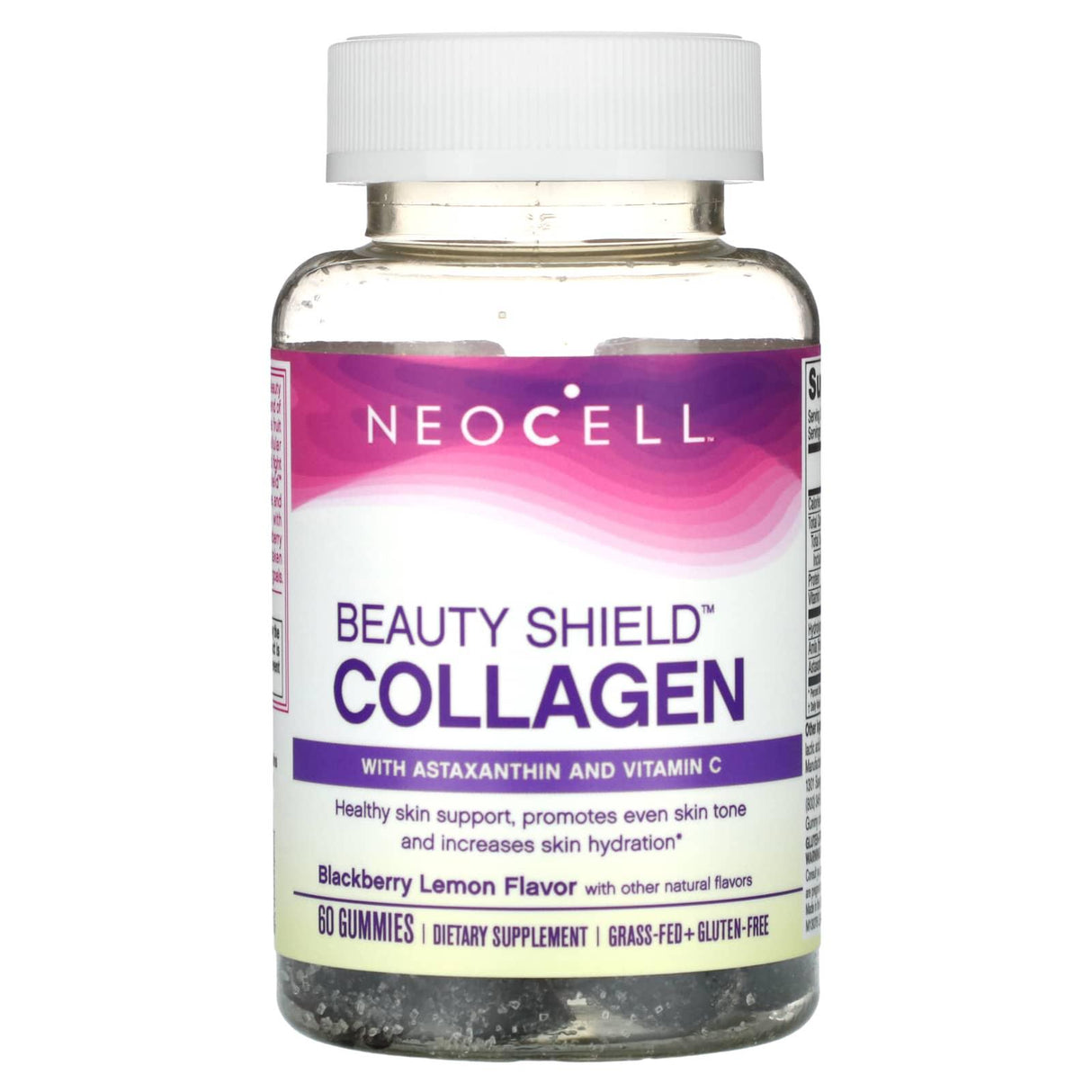 NeoCell, Beauty Shield, Collagen Gummies, Blackberry Lemon, 60 Gummies - Supply Center USA