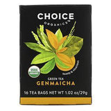 Choice Organic Teas, Green Tea, Genmaicha, 16 Tea Bags, 1.02 oz (29 g) - Supply Center USA