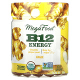 MegaFood, B12 Energy, Ginger, 70 Gummies - Supply Center USA