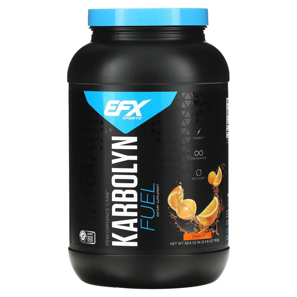 EFX Sports, Karbolyn Fuel, Orange, 4 lb 4.8 oz (1950 g) - Supply Center USA