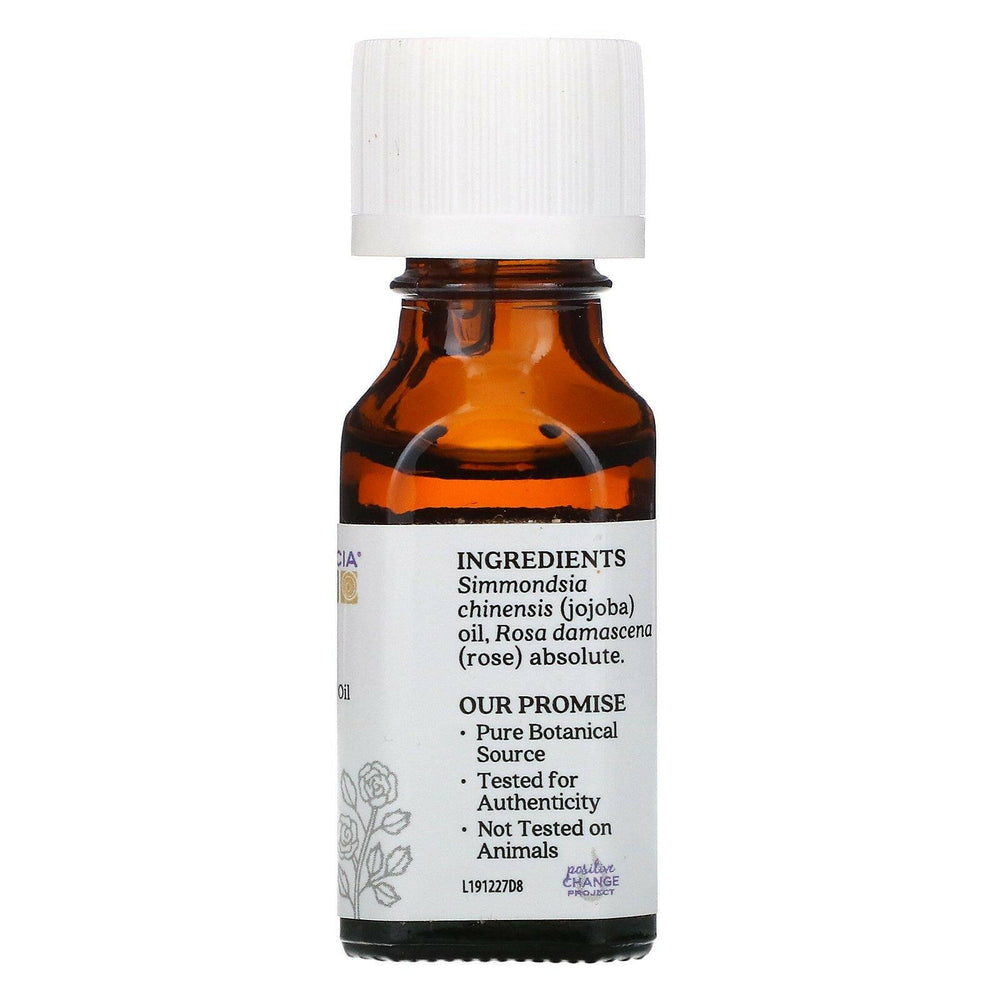 Aura Cacia, Pure Essential Oil, Rose Absolute, .5 fl oz (15 ml) - HealthCentralUSA