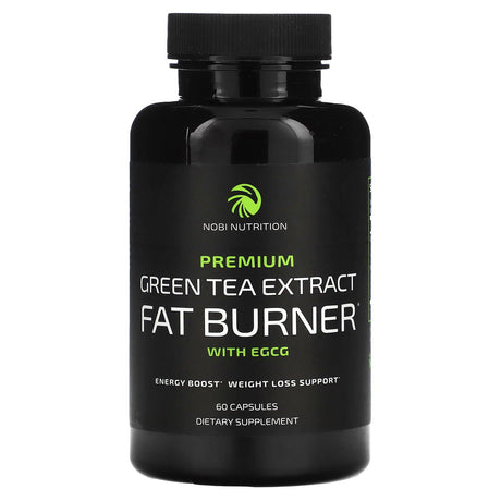 Nobi Nutrition, Premium Green Tea Extract Fat Burner with EGCG, 60 Capsules - Supply Center USA