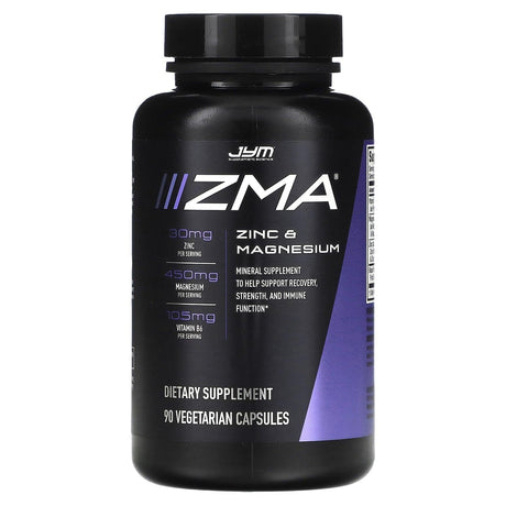 JYM Supplement Science, ZMA, Zinc & Magnesium, 90 Vegetarian Capsules - Supply Center USA