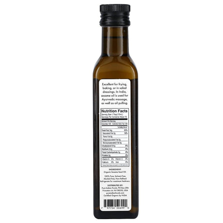 Pure Indian Foods, Organic Cold Pressed Virgin Black Seed Oil, 250 ml - Supply Center USA