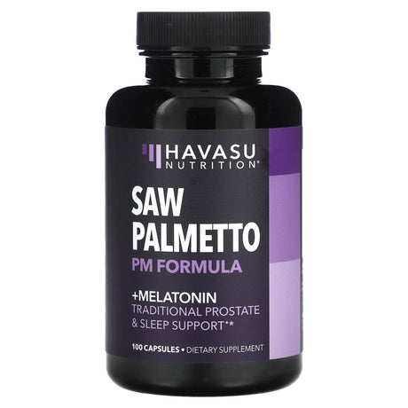 Havasu Nutrition, Saw Palmetto PM Formula, 100 Capsules - Supply Center USA