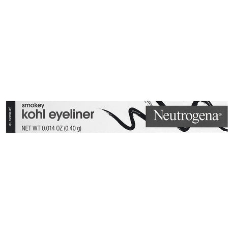 Neutrogena, Smokey Kohl Eyeliner, Jet Black 10, 0.014 oz (0.4 g) - Supply Center USA