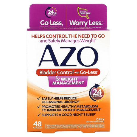 Azo, Bladder Control with Go-Less & Weight Management, 48 Capsules - Supply Center USA