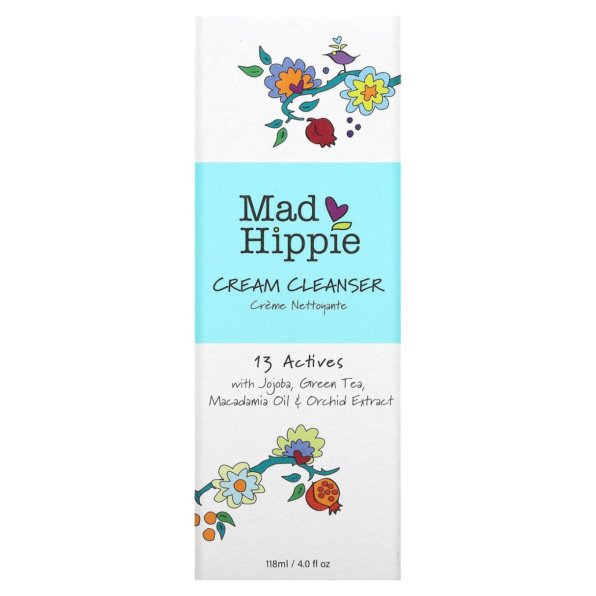 Mad Hippie, Cream Cleanser, 13 Actives, 4 fl oz (118 ml) - Supply Center USA