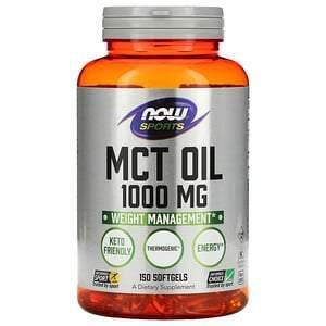 Now Foods, Sports, MCT Oil, 1,000 mg, 150 Softgels - Supply Center USA