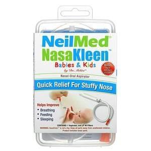 Squip, NeilMed NasaKleen Babies & Kids Nasal-Oral Aspirator, 1 Kit - Supply Center USA