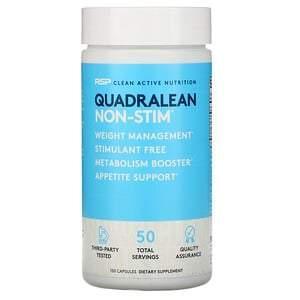 RSP Nutrition, QuadraLean Non-Stim, Fat Burner, 150 Capsules - Supply Center USA