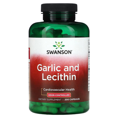 Swanson, Garlic and Lecithin, 200 Capsules - Supply Center USA