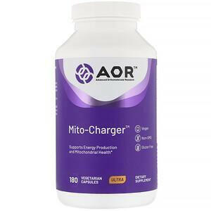 Advanced Orthomolecular Research AOR, Mito-Charger, 180 Vegetarian Capsules - HealthCentralUSA