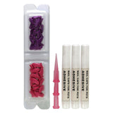 Kitty Caps, Nail Caps Kit, Small, Hot Purple, Hot Pink, 44 Piece Kit - Supply Center USA