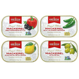 King Oscar, Royal Fillets, Mackerel, Variety 6-Pack, 6 Cans, 4.05 oz (115 g) Each - Supply Center USA