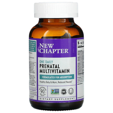 New Chapter, One Daily Prenatal Multivitamin, 90 Vegetarian Tablets - Supply Center USA