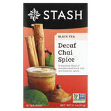 Stash Tea, Black Tea, Decaf Chai Spice, 18 Tea Bags, 1.1 oz (33 g) - Supply Center USA