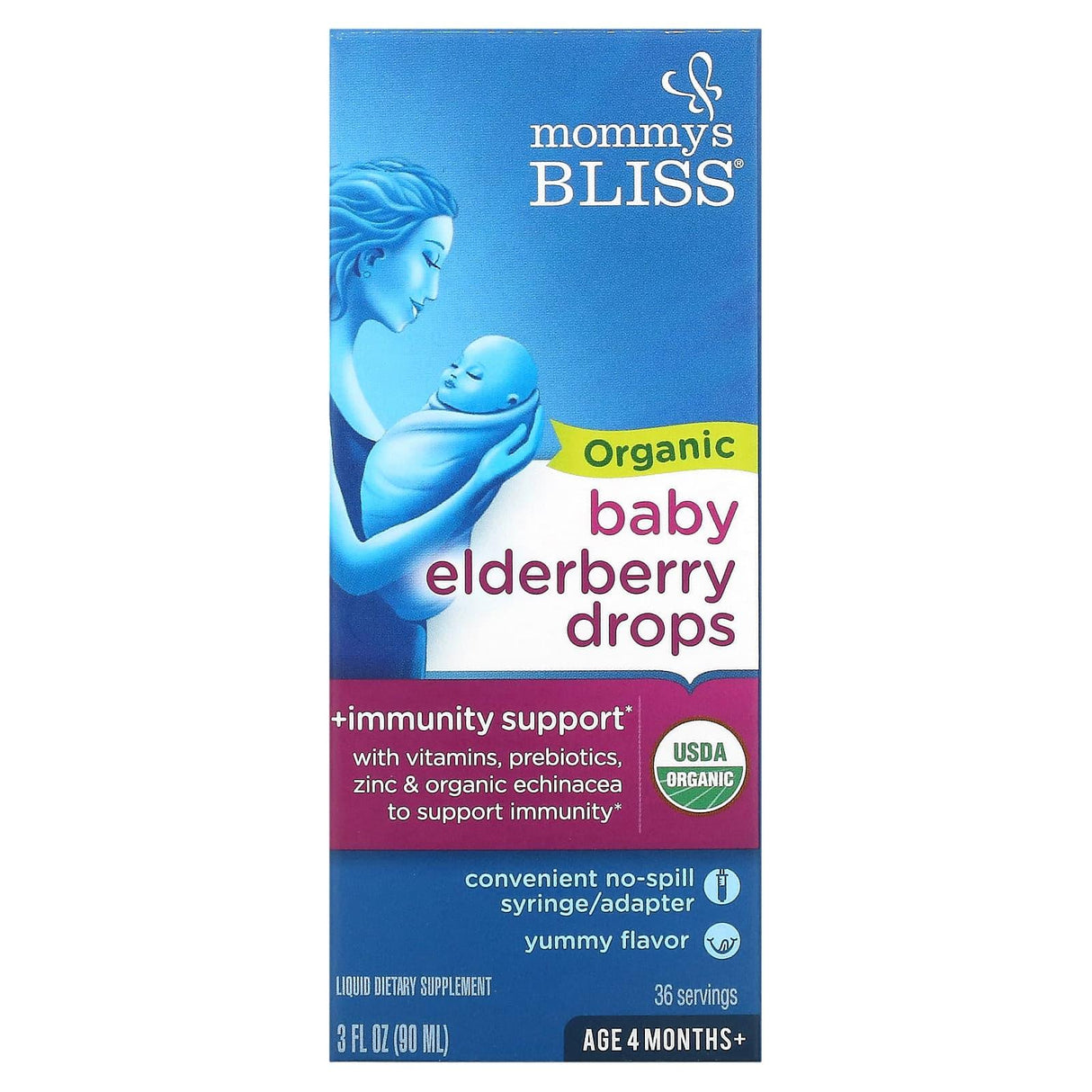 Mommy's Bliss, Organic Baby Bedtime Drops, Age 4 Months+, 2 fl oz (60 ml) - Supply Center USA